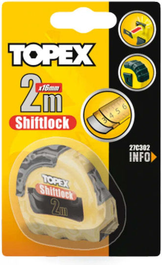 Topex 10m x 25mm Метрическа лента 25мм x 10м