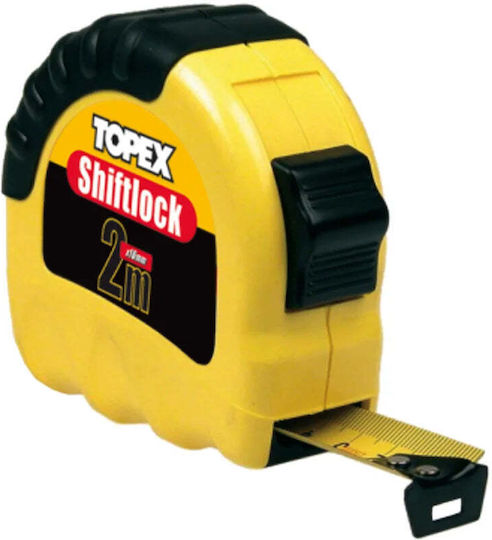 Topex Μετροταινία με Αυτόματη Επαναφορά 16mm x 8m