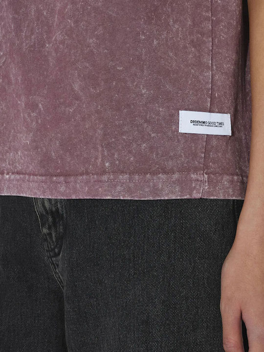 Damen T-shirt Aubergine