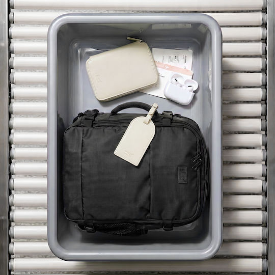 Passport Case & Luggage Tag Set 2 Pcs F-v Mellia 213602 Beige