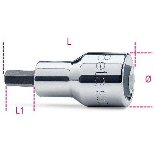 Beta Beta Allen Bit Steckschlüssel und Antriebsgröße 1/2'' Größe H5