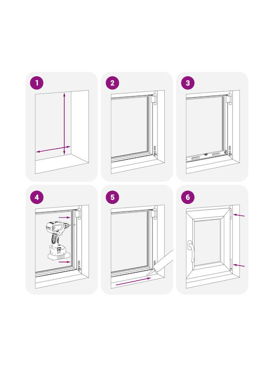 vidaXL PVC Window Sill W50xH80cm