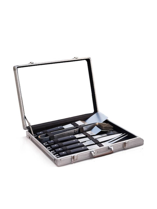 Barbecue Tool Set 6 Pieces Case-bbq-13