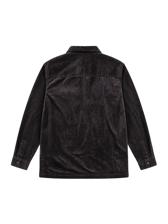 Armani Exchange Long Sleeve Corduroy Overshirt in Regular Fit Brown