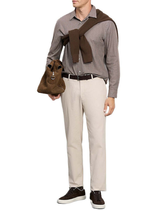 Long Sleeve Shirt in Regular Fit Brown