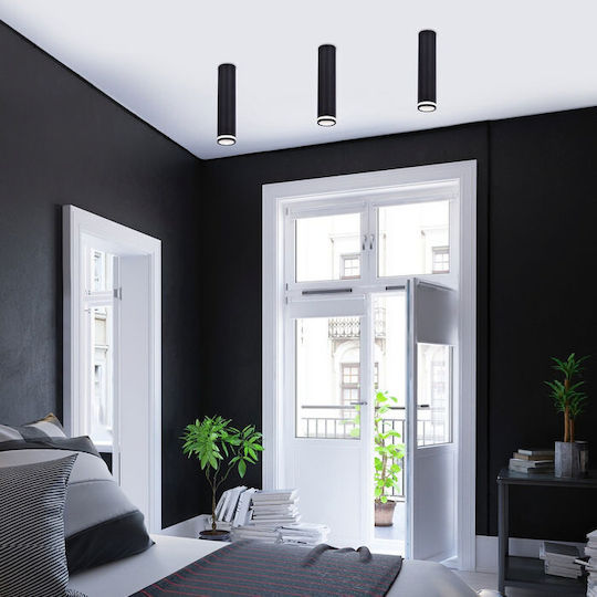 Rabalux Single Spot with Socket GU10 in Black Color