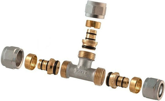 Tdm Brass Removable Threaded Pipe Tee 1445 16x16x16