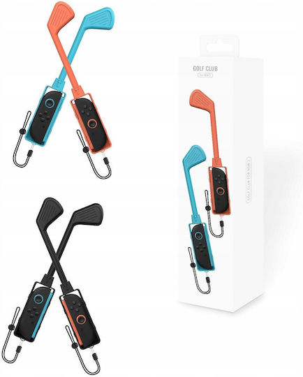 2x Golf Club Sticks Golf Joy-con Nintendo Switch 2 Nsw 2 Blue Orange Jys-ns2265