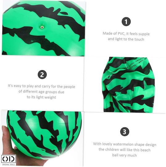 Minge De Plajă Apă Piscină Design Pepene Verde Cauciuc Pvc Diametru 24 Cm Fără Supapă Original Deals