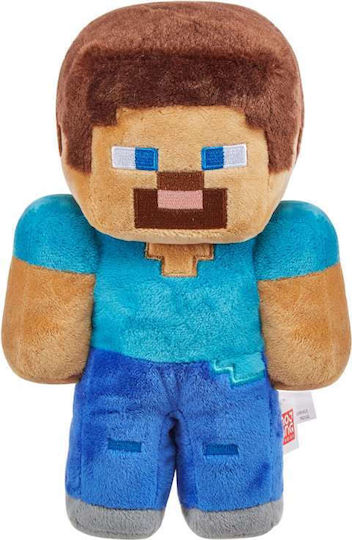 Mattel Plüsch- und Kuscheltiere Minecraft Steve 23 cm