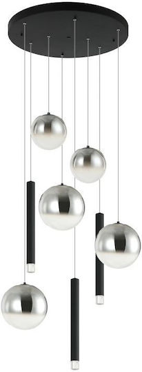Zambelis Lights LED-Pendelleuchte Schwarz 70 cm