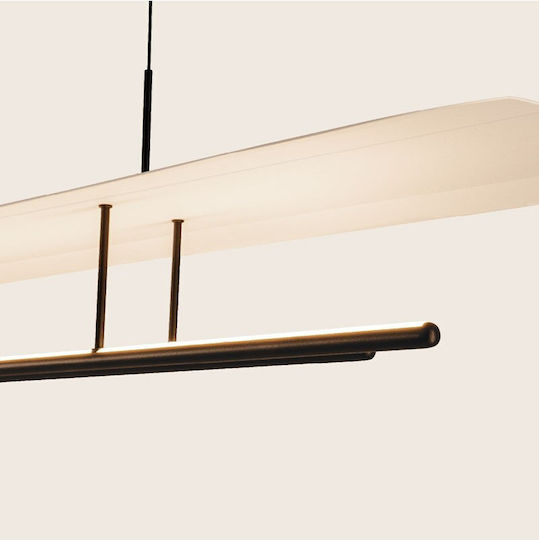 Zambelis Lights Lampă Suspendată Neagră LED pe Șină 150x26x150cm