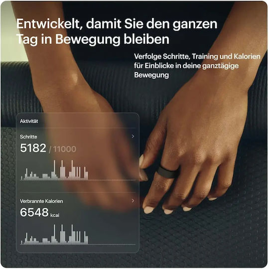 Ultrahuman Air Smart Ring 18.1mm Waterproof with Heart Rate Monitor Matte Grey