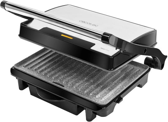 Cecotec Rock'nGrill Rapid Τοστιέρα με Αντικολλητικές Αποσπώμενες Πλάκες για 2 Τοστ 1500W Inox