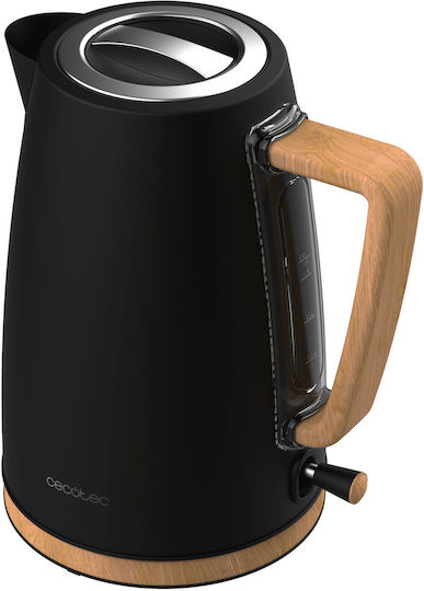 Cecotec ThermoSense 200 Woody Електрическа кана 1.7lt 2200W Черна