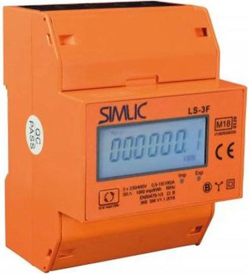 Simet Analizator De Energie Panou Electric Digital Șină Trifazat LS3-F