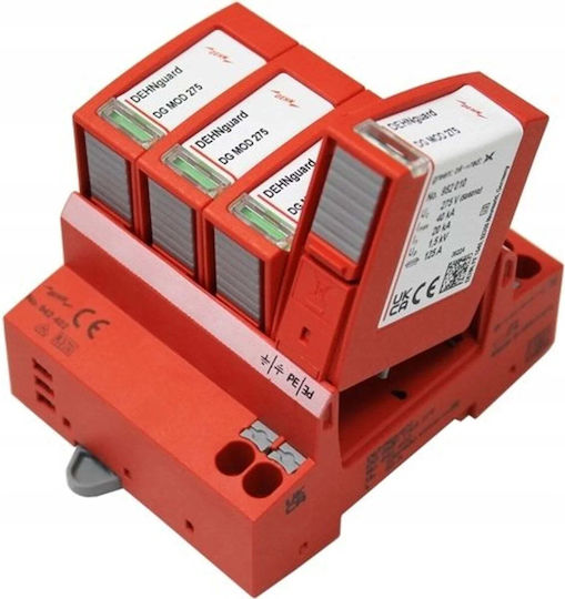 Мълниезащитен Тип T2+t3 20kA 4 Полюса Push-in Dehnguard SMP TNS 275 DG SMP TNS 275 942402