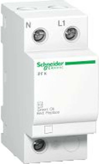 Schneider Electric Мълниезащитен Панел Тип T2 Еднополюсен Максимален Разряден Ток 65kA