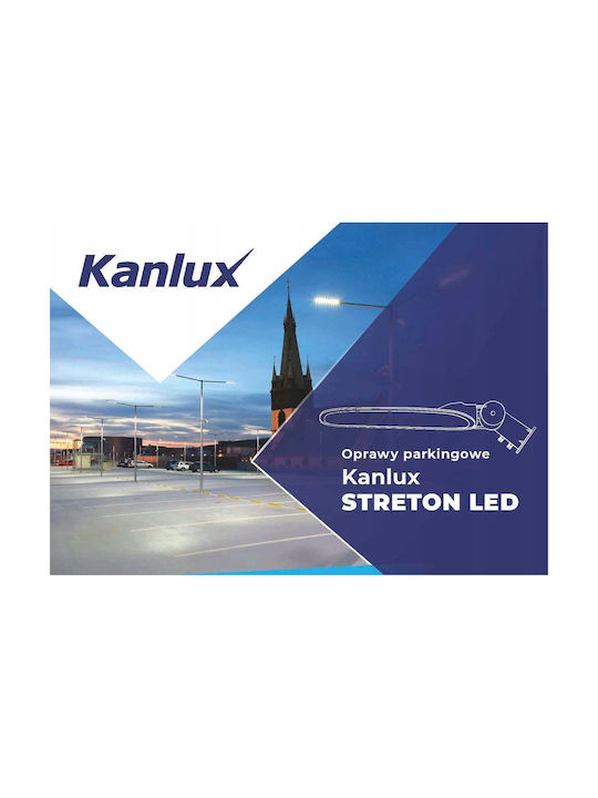 Kanlux Outdoor LED Street Lamp 40W with Natural White Light IP66 Grey