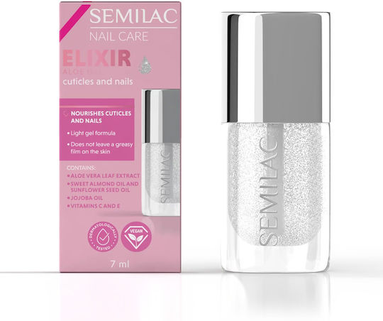 Semilac Gel Νυχιών Nail Care Gel Elixir Für Cuticles Und Nägel Aloe 7ml