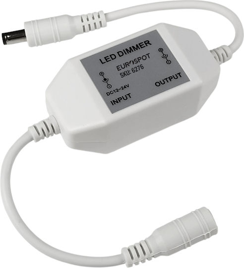 Eurospot Бял Въртящ LED Димер За Линия DC 12-24V EU6276