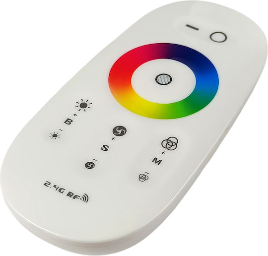 Eurospot Led Kit Controller+ Λευκό Remote Rf 2.4ghz Rgb Ταινία Dc 12-24v Eu6271