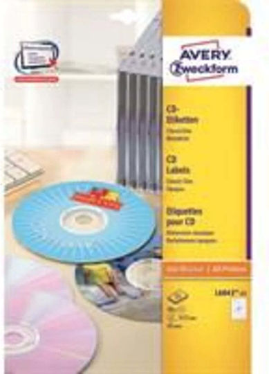 Avery 50 Αυτοκόλλητες Ετικέτες Α4 Στρογγυλές