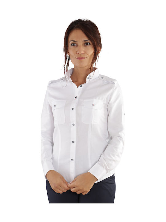 Be Unique Women's Work Shirt White 08000938