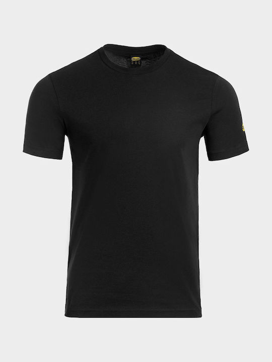 Unisex Baumwoll T-Shirt Arbeitshemden und T-Shirts Schwarz Diadora Smart 2.0 T-Shirt Schwarz
