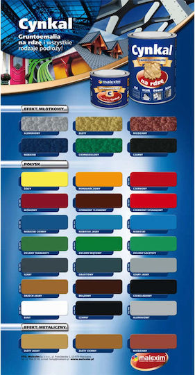 Acryl Grundierung Farbe Cynkal 2.5l Braune 8016 M/cyn.brą2.5