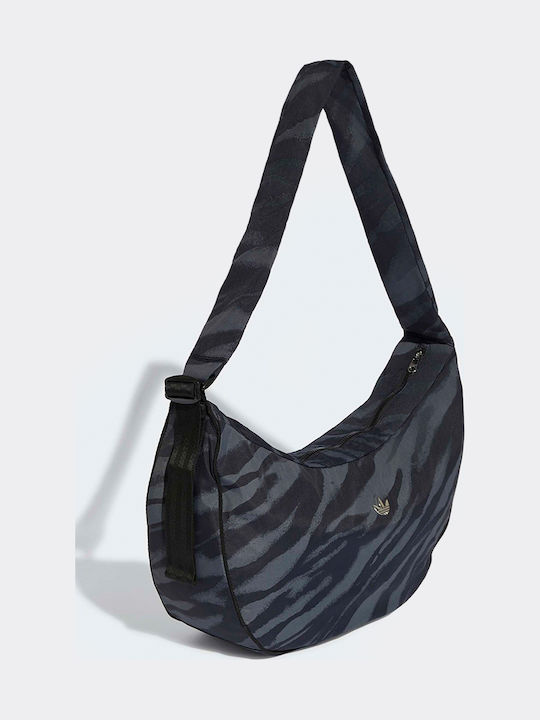 Moonbag Damen Schultertasche Grau