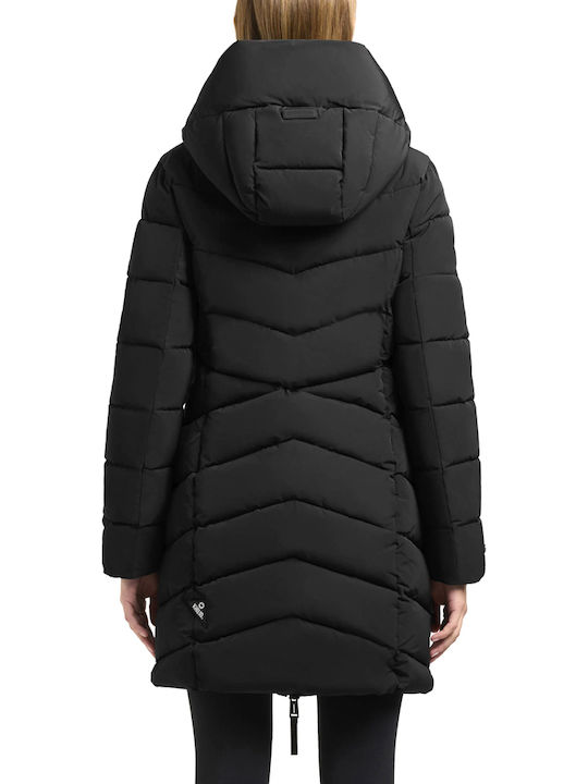 Khujo Women's Puffer Jacket for Winter Black