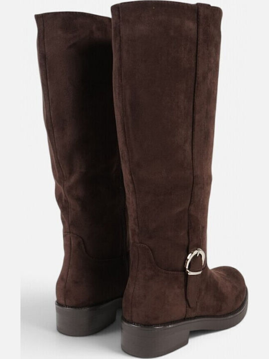 Suede Women's Brown Boots