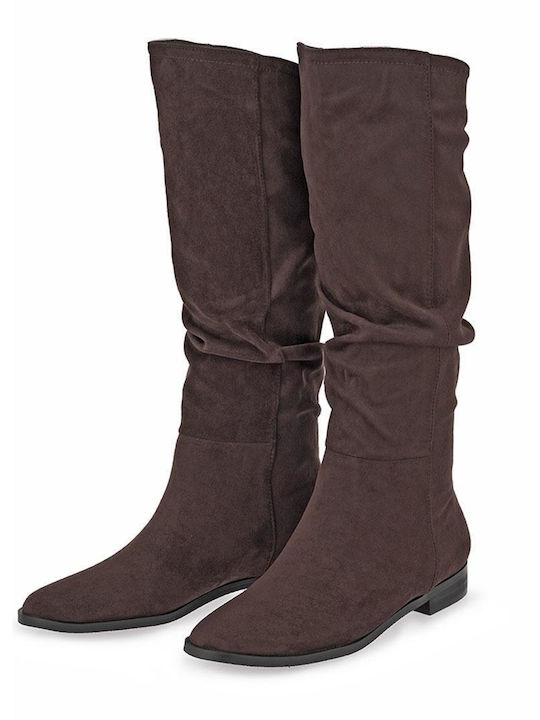 Suede Women's Boots Brown