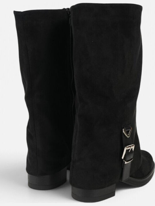 Suede Women's Black Boots