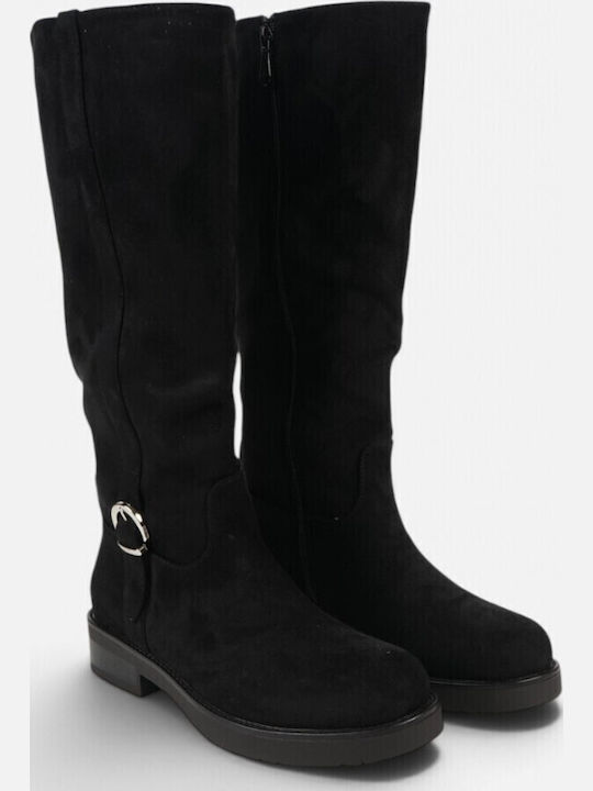 Suede Women's Black Boots