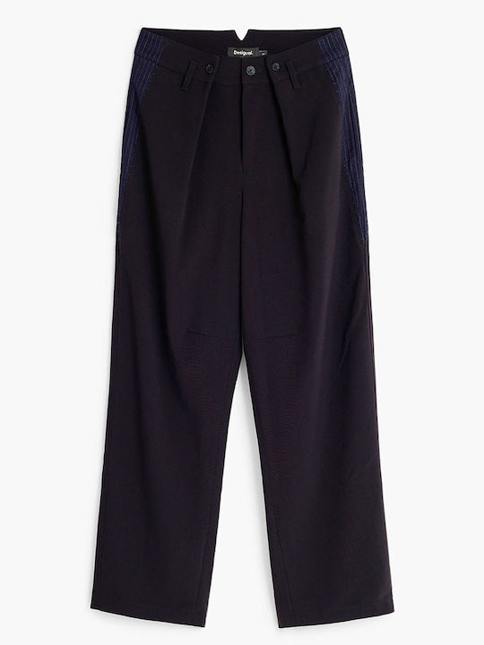 Pantaloni de damă din material Black