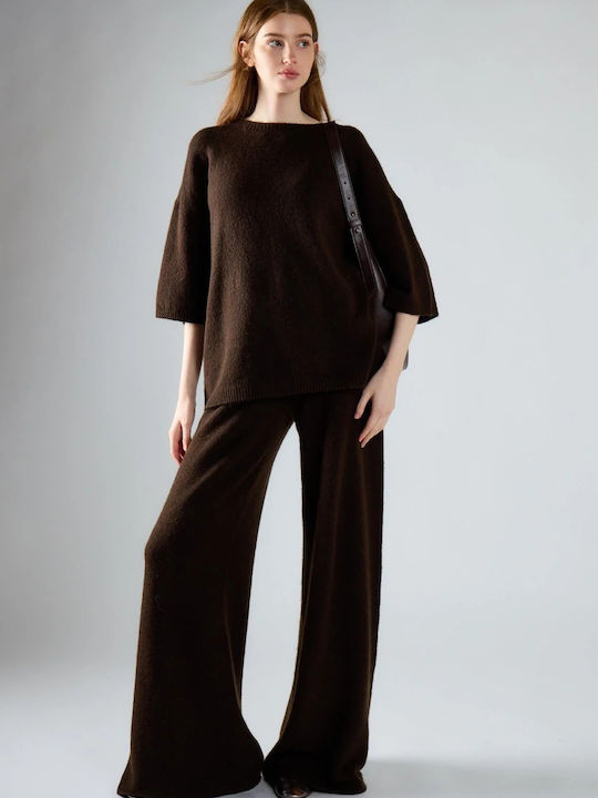 Glamorous Γυναικείο Υφασμάτινο Παντελόνι Brown