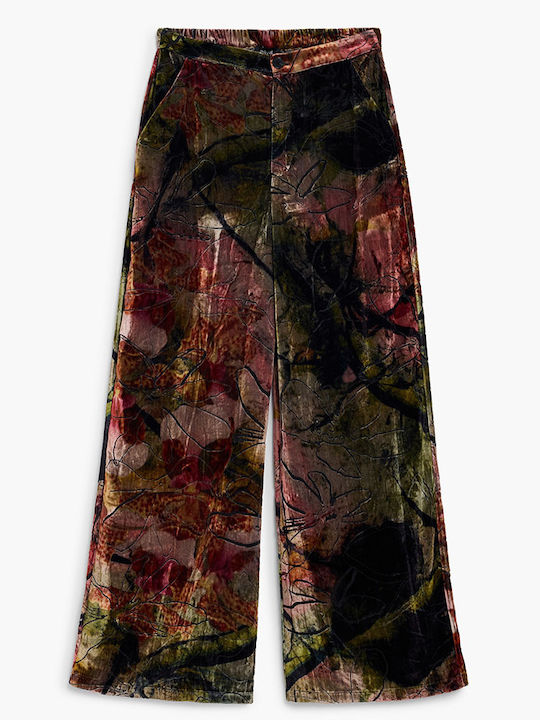 Pantaloni de damă din țesătură Ice Pink