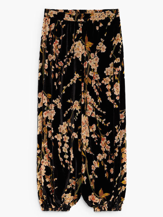 Pantalon de damă din țesătură Black