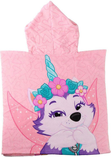 Cerda Детско хавлиено пончо Paw Patrol Skye 55x54 см 3+ години