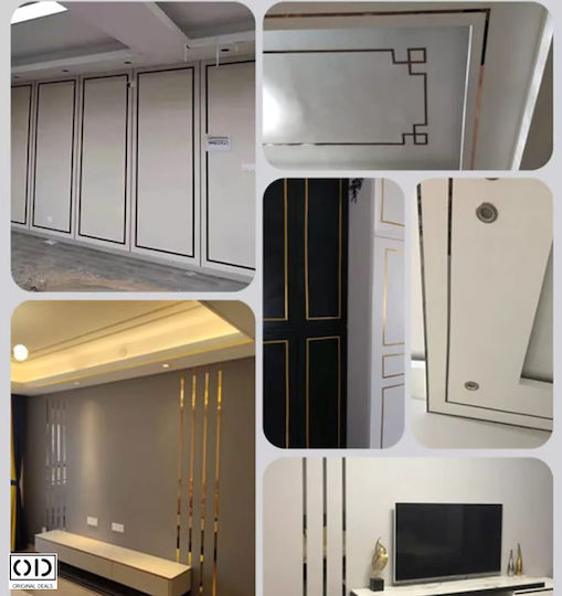 Bandă Adezivă Decorativă Pentru Pereți Mobilier Oțel Inoxidabil Nikelat Rezistentă La Apă Și Intemperii Interior Exterior 5 M X 1 Cm Grosime 0.4 Mm Crom Negru Original Deals