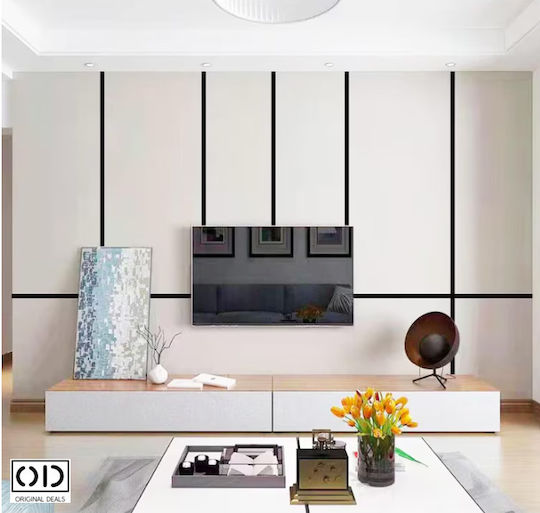 Bandă Adezivă Decorativă Pentru Pereți Mobilier Oțel Inoxidabil Nikelat Rezistentă La Apă Și Intemperii Interior Exterior 5 M X 1 Cm Grosime 0.4 Mm Crom Negru Original Deals