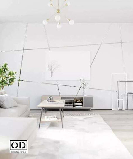 Bandă Adezivă Decorativă Autoadezivă pentru Pereți Mobilier Nichel Oțel Inoxidabil Rezistentă la Apă și Intemperii Interior Exterior 5 M X 1 Cm Grosime 0,4 Mm Crom Argintiu Original Deals