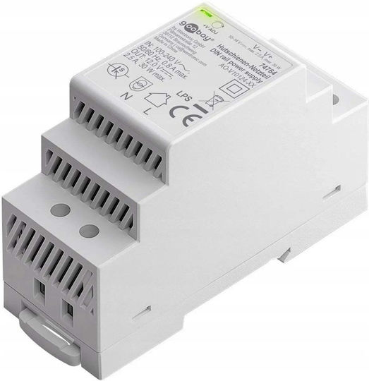 Goobay Тръбнохранителен блок с изход 12V и мощност 30W 2.5Спецификация