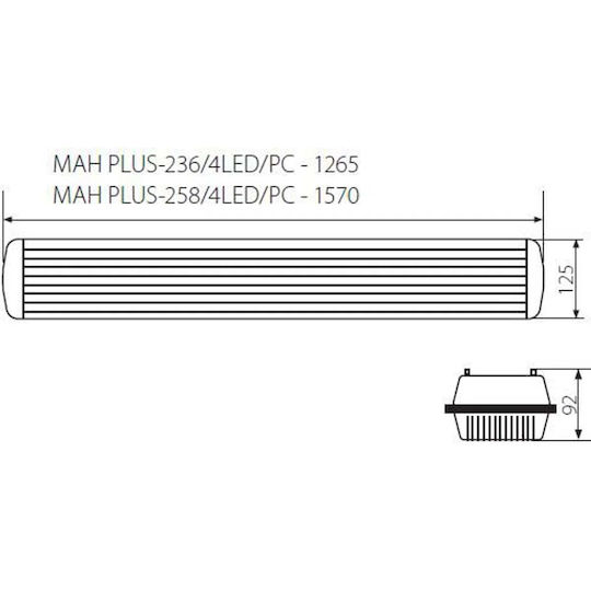 Kanlux Φωτιστικό Под Кухненски Шкаф LED 157см.