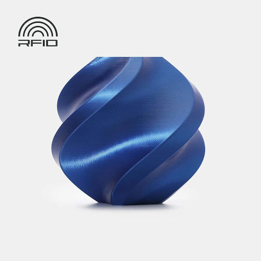 Bambu Lab PLA 3D Printer Filament 1.75mm Silk+ Blue 1kg 1τμχ (Spool)