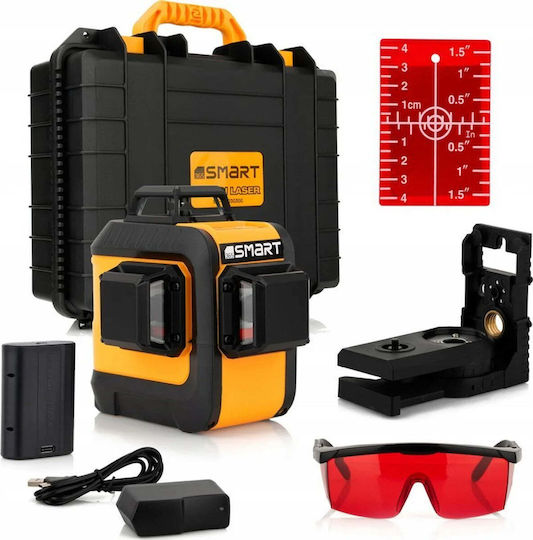 Smart 365 Smart 365 SM-06-03015R Autonivelant Liniar Nivelă Laser Fascicul Roșu cu Domeniu de Lucru 15m
