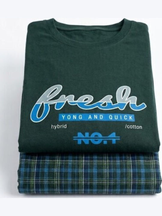 Soccus Winter Men's Cotton Pyjamas Cypress