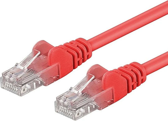 UTP Пач Корд RJ45-RJ45 Кат.6 1м Червен UTP-6-1-R Меден Пач Корд